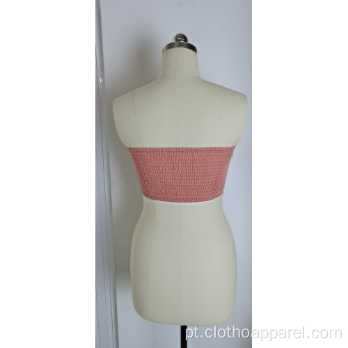 Roupa íntima feminina rosa com botões pregueados